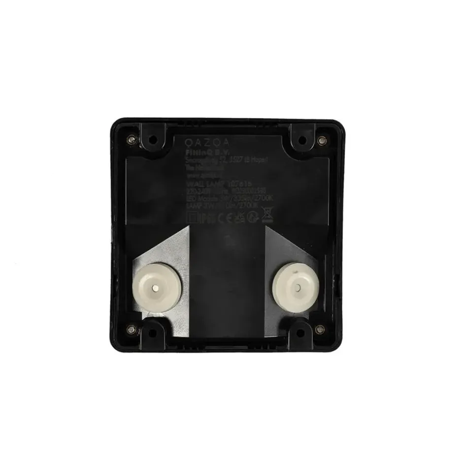 Qazqa wandlamp gem zwart geïntegreerde led