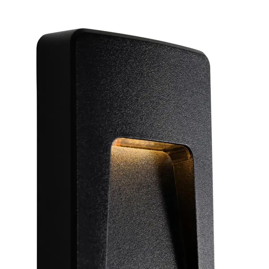 Qazqa wandlamp gem zwart geïntegreerde led