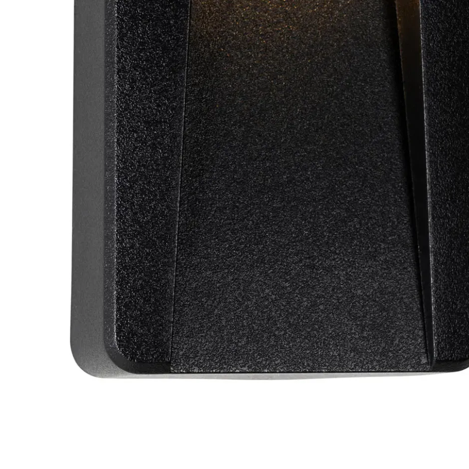 Qazqa wandlamp gem zwart geïntegreerde led