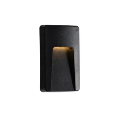 Qazqa wandlamp gem zwart geïntegreerde led