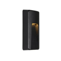 Qazqa wandlamp gem zwart geïntegreerde led