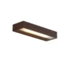 Qazqa wandlamp hannah bruin geïntegreerde led