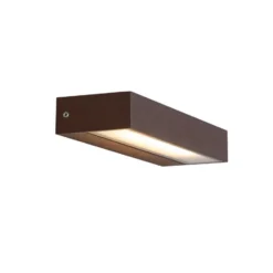 Qazqa wandlamp hannah bruin geïntegreerde led