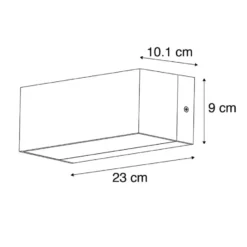 Qazqa wandlamp houks zwart e27