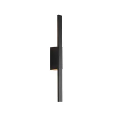 Qazqa wandlamp jamal zwart geïntegreerde led