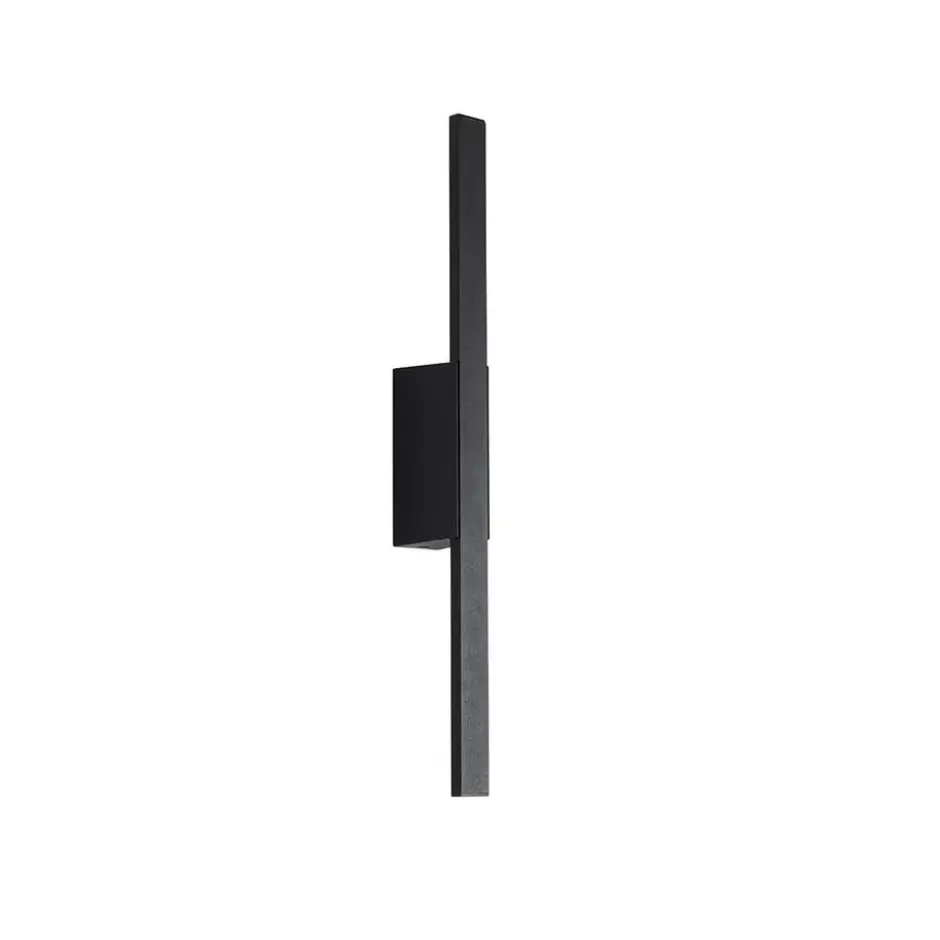 Qazqa wandlamp jamal zwart geïntegreerde led