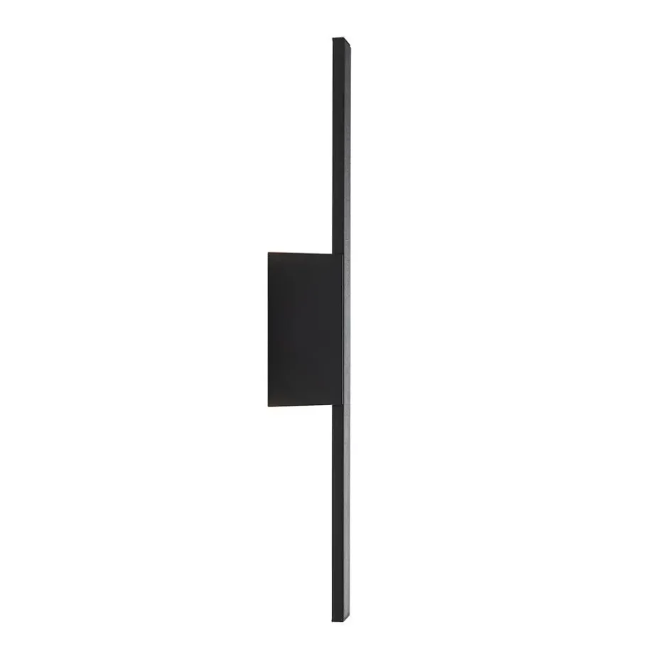 Qazqa wandlamp jamal zwart geïntegreerde led