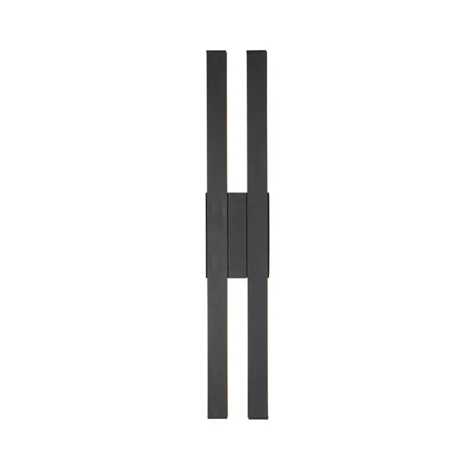 Qazqa wandlamp jamal zwart geïntegreerde led