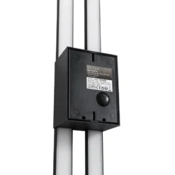 Qazqa wandlamp jamal zwart geïntegreerde led