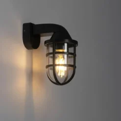 Qazqa wandlamp joeri zwart e27