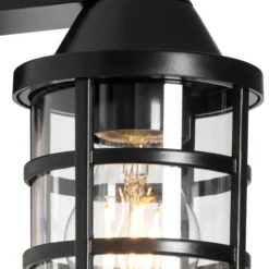 Qazqa wandlamp joeri zwart e27