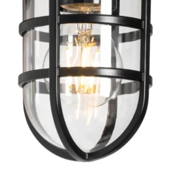 Qazqa wandlamp joeri zwart e27