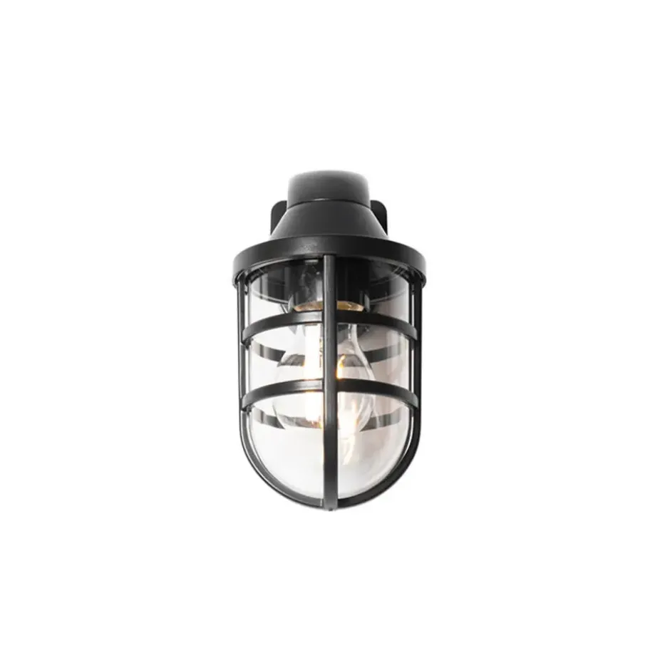Qazqa wandlamp joeri zwart e27