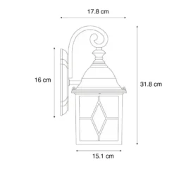 Qazqa wandlamp london groen e27