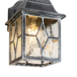 Qazqa wandlamp london zilverkleurig e27