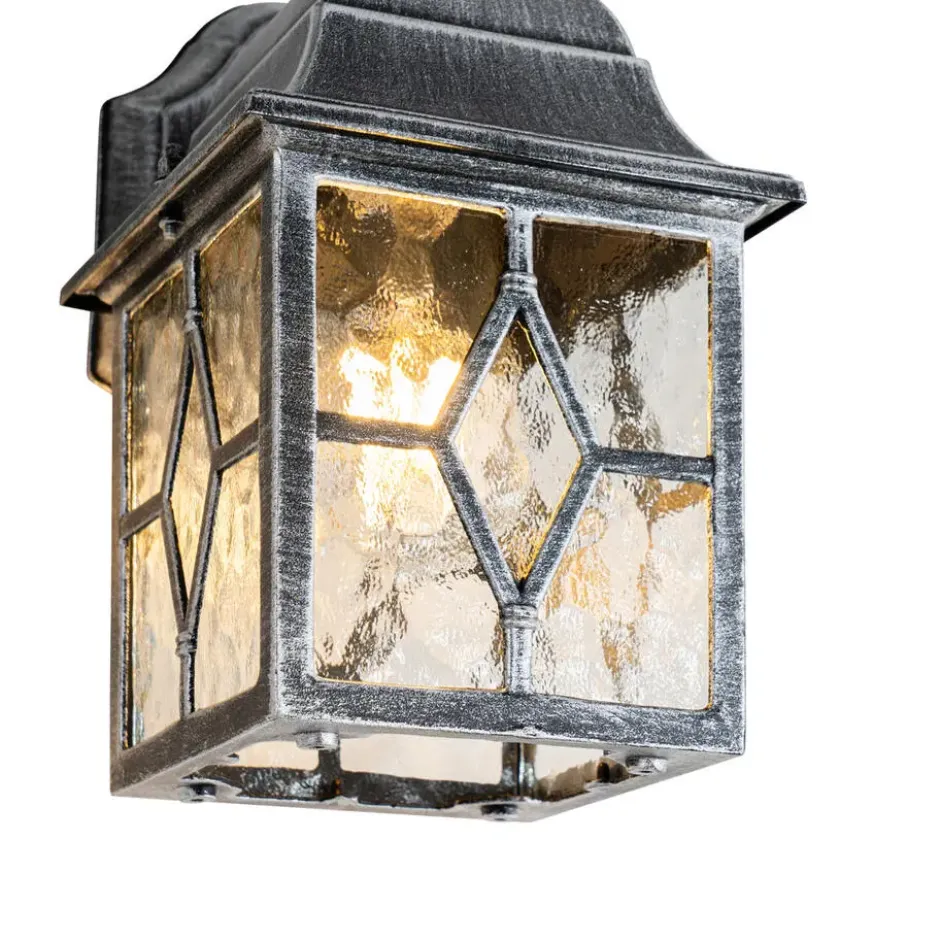 Qazqa wandlamp london zilverkleurig e27