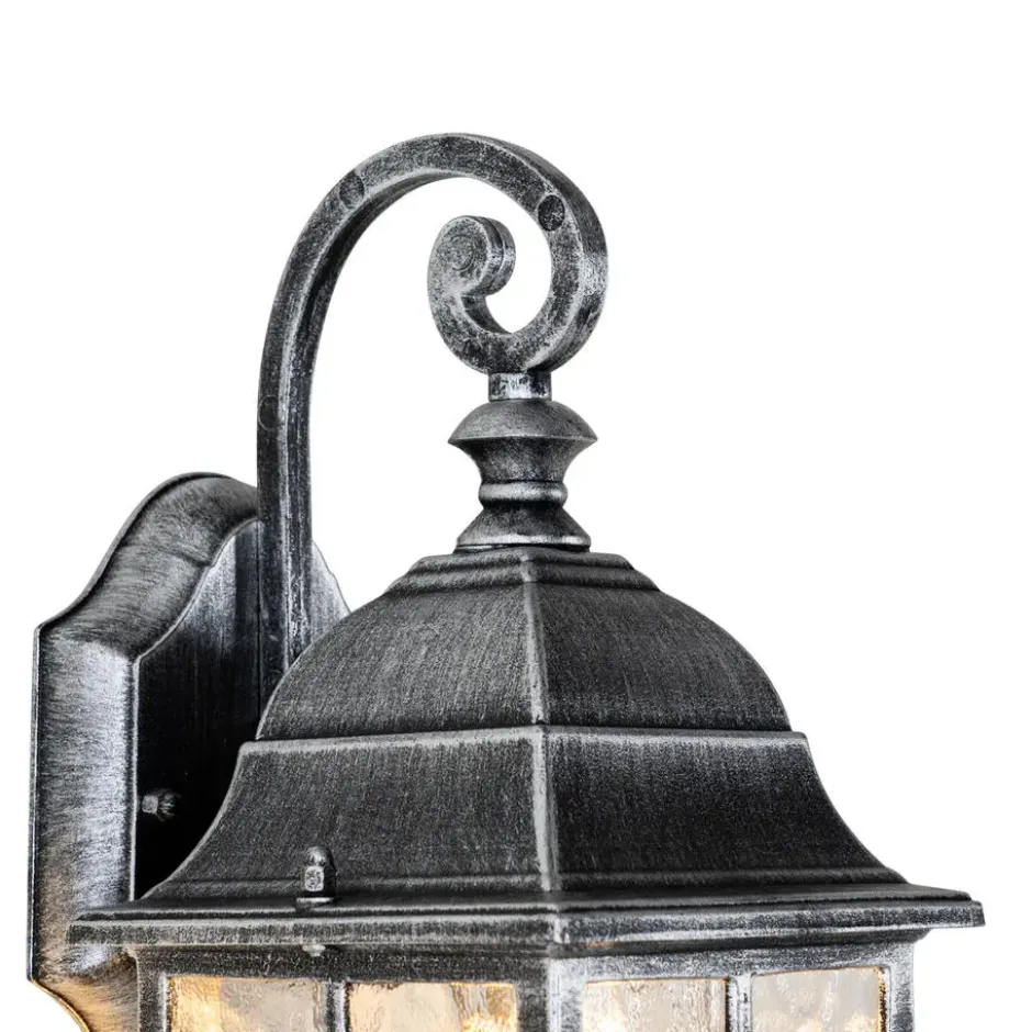 Qazqa wandlamp london zilverkleurig e27