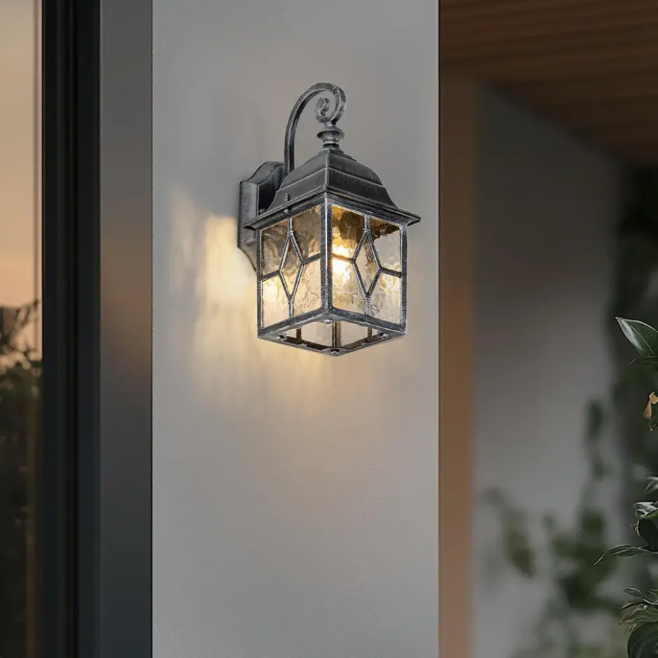 Qazqa wandlamp london zilverkleurig e27