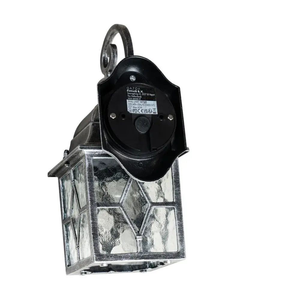 Qazqa wandlamp london zilverkleurig e27