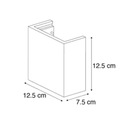 Qazqa wandlamp meave wl grijs g9
