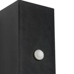 Qazqa wandlamp met bewegingssensor baleno zwart gu10