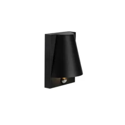 Qazqa wandlamp met bewegingssensor femke zwart gu10