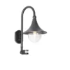 Qazqa wandlamp met bewegingssensor daphne zwart e27