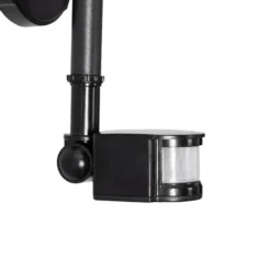 Qazqa wandlamp met bewegingssensor daphne zwart e27