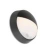 Qazqa wandlamp met bewegingssensor hortus zwart geïntegreerde led