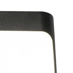 Qazqa wandlamp met bewegingssensor khuvan zwart geïntegreerde led