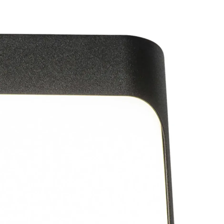 Qazqa wandlamp met bewegingssensor khuvan zwart geïntegreerde led