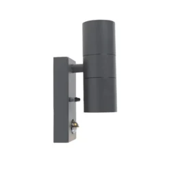 Qazqa wandlamp met bewegingssensor duo grijs gu10