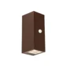 Qazqa wandlamp met bewegingssensor baleno bruin gu10