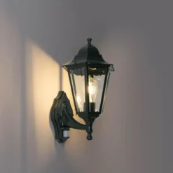 Qazqa wandlamp met bewegingssensor new orleans groen e27