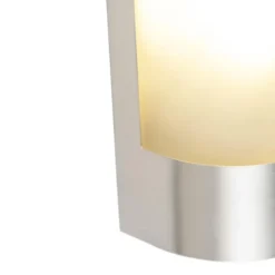 Qazqa wandlamp met bewegingssensor mira zilverkleurig e27