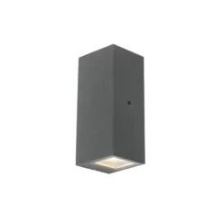 Qazqa wandlamp met daglichtsensor baleno grijs gu10
