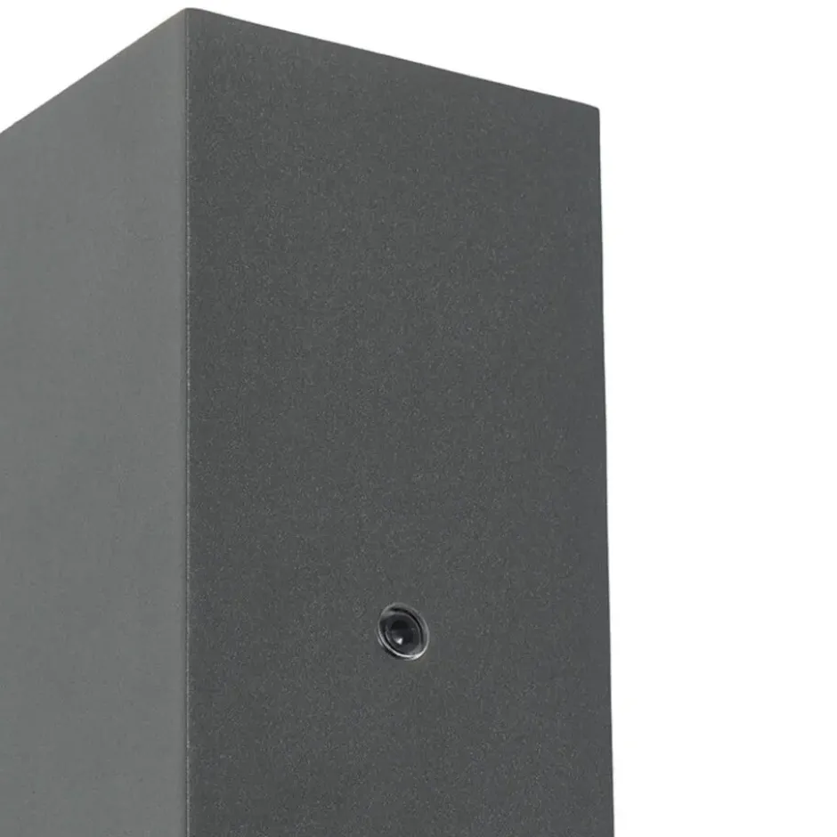 Qazqa wandlamp met daglichtsensor baleno grijs gu10