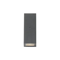 Qazqa wandlamp met daglichtsensor baleno grijs gu10