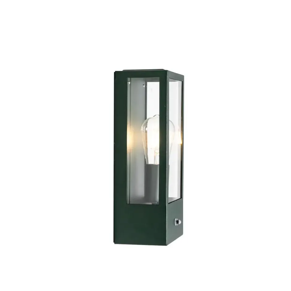 Qazqa wandlamp met daglichtsensor rotterdam groen e27