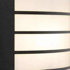 Qazqa wandlamp met daglichtsensor miro zwart e27