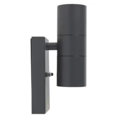 Qazqa wandlamp met daglichtsensor duo grijs