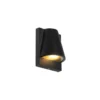Qazqa wandlamp met daglichtsensor femke zwart gu10