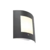 Qazqa wandlamp met daglichtsensor emmerald grijs e27