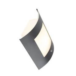 Qazqa wandlamp met daglichtsensor emmerald grijs e27