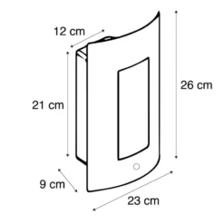 Qazqa wandlamp met daglichtsensor emmerald grijs e27