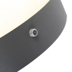 Qazqa wandlamp met daglichtsensor emmerald grijs e27