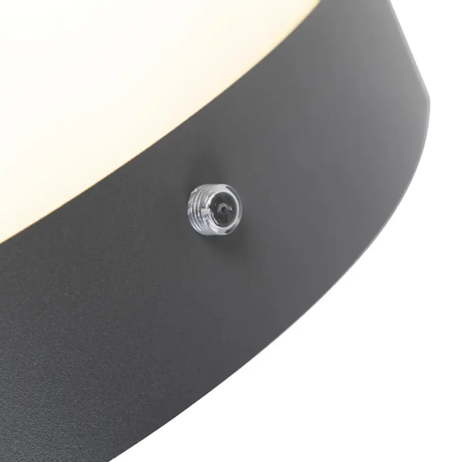 Qazqa wandlamp met daglichtsensor emmerald grijs e27