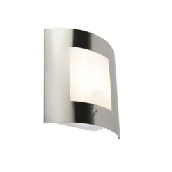 Qazqa wandlamp met daglichtsensor emmerald zilverkleurig e27