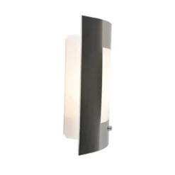 Qazqa wandlamp met daglichtsensor emmerald zilverkleurig e27