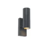 Qazqa wandlamp met daglichtsensor duo grijs gu10